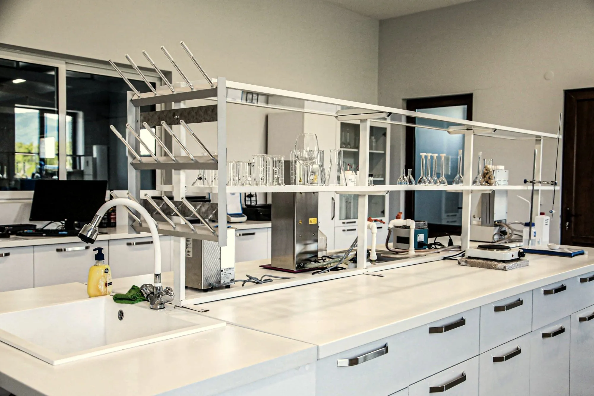 The winery laboratory